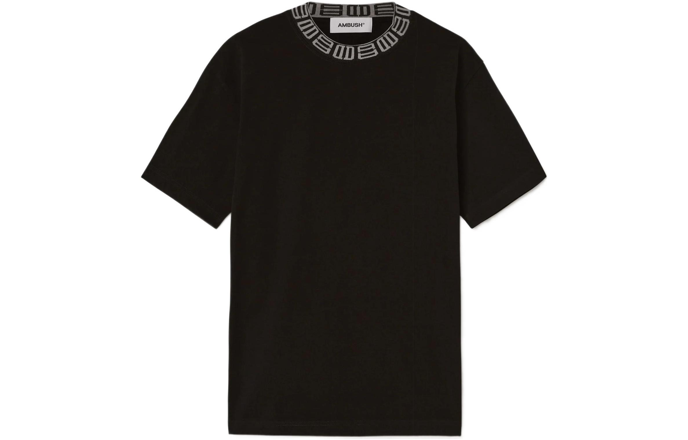 

Футболка с ребристым воротником Monogram AMBUSH, черный