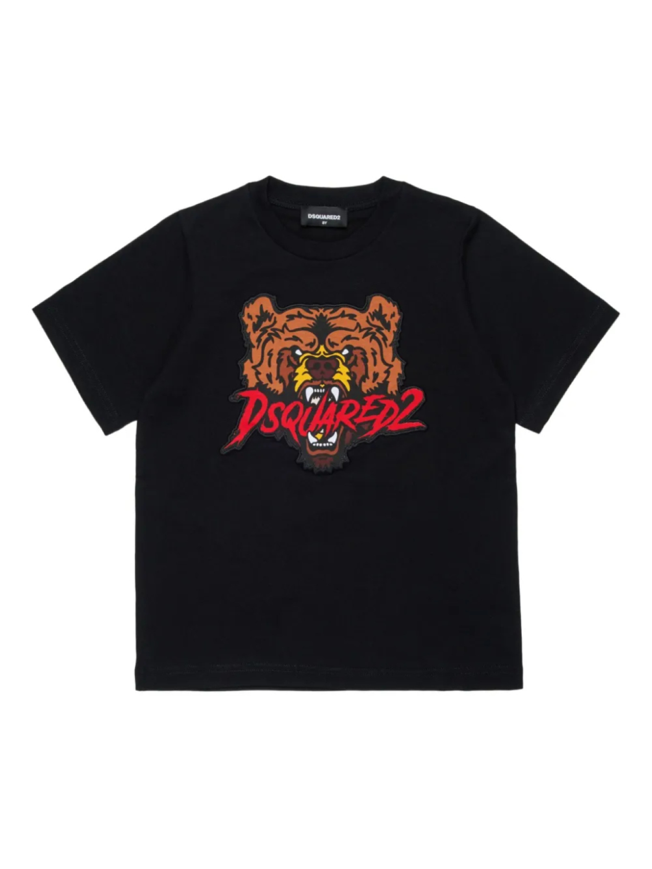 

DSQUARED2 KIDS футболка с вышивкой, черный