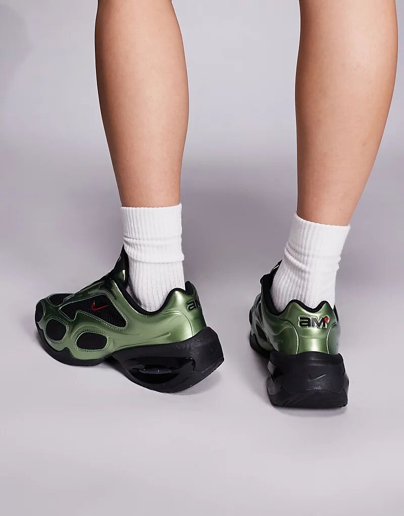 Кроссовки унисекс Nike Air Max Muse зеленого и черного цветов — фото 4
