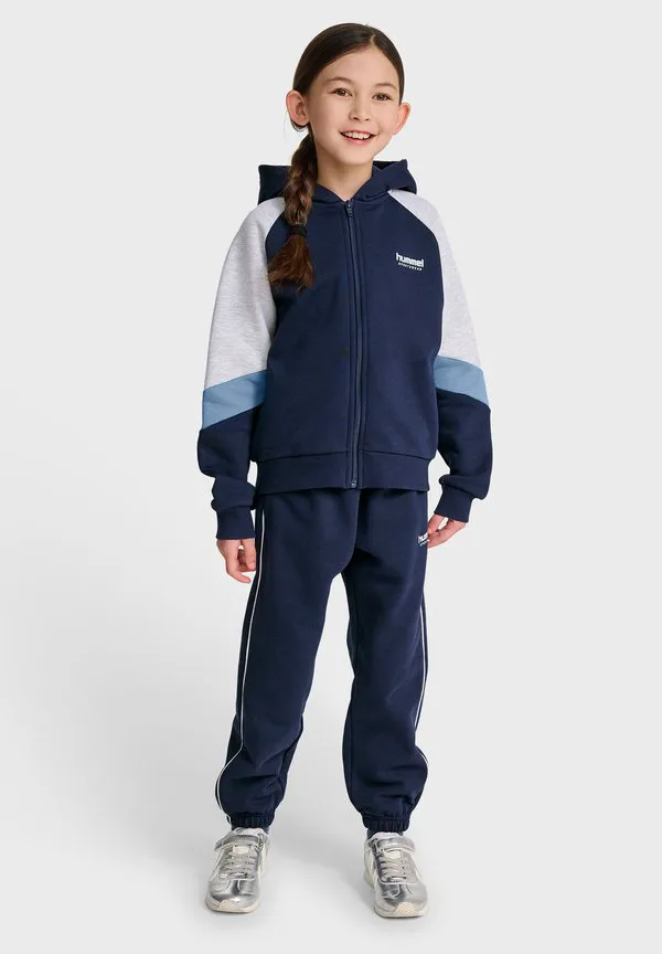 Свободная толстовка на молнии с блокировкой Hummel, Dress Blues Faded Denim — фото 2