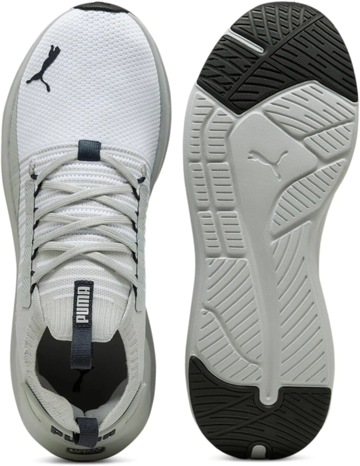 Кроссовки для бега Puma Unisex Softride Symmetry FuzionRoad, Puma White Cool Light Grey Puma Navy — фото 4