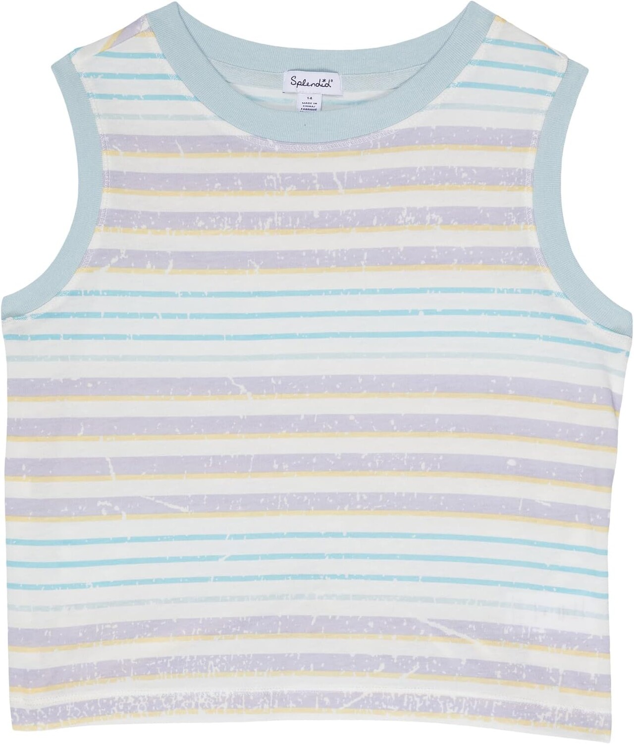 

Майка Splendid Littles Sunset Stripes Tank, цвет Pastel Blue