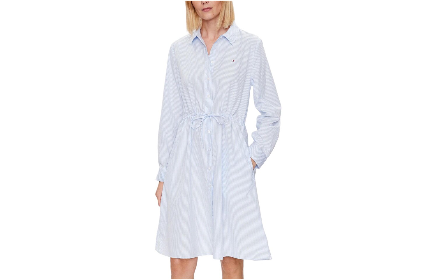 

Tommy Hilfiger Женское платье с длинными рукавами, цвет Blue