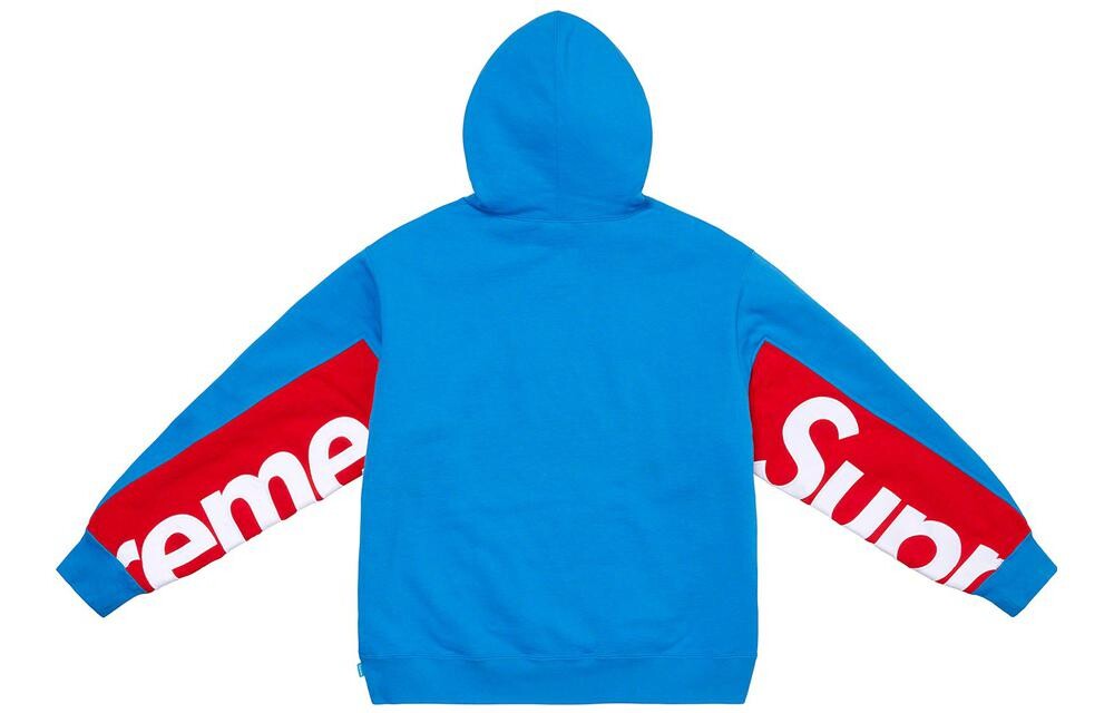 Толстовка Supreme Cropped Panels, синий — фото 3