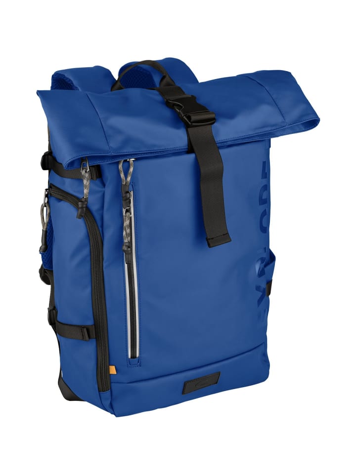 

Рюкзак Camel Active EXPLORE Rolltop Rucksack aus recyceltem Nylon, синий