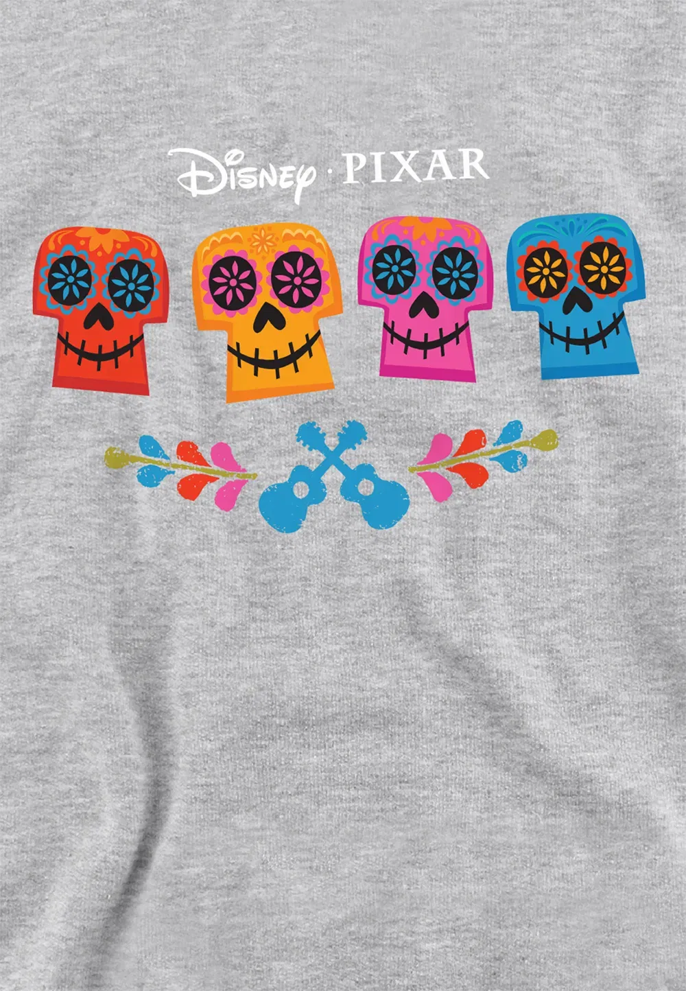 Детский худи Coco Skull Logo от Disney, серый — фото 2