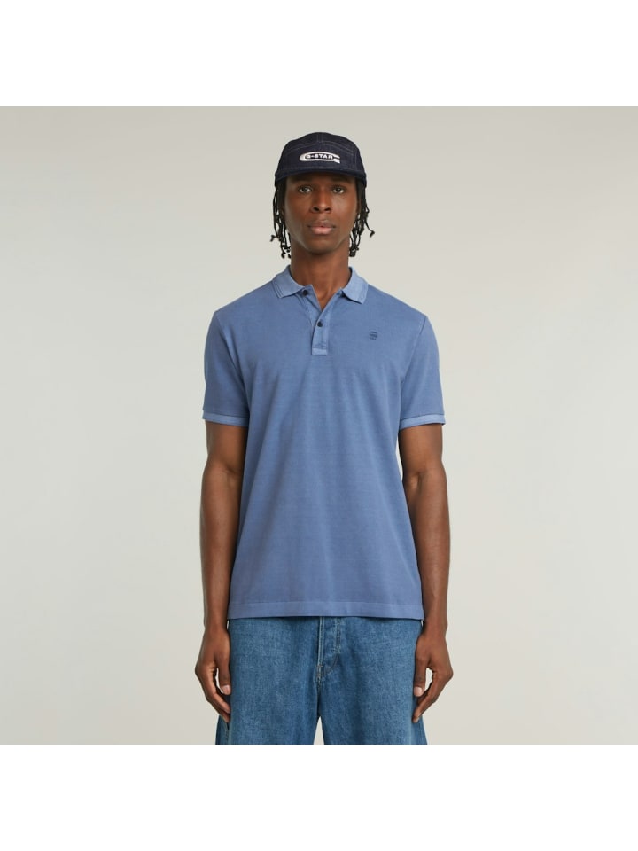 

Футболка поло G-Star Raw, цвет dutch blue gd