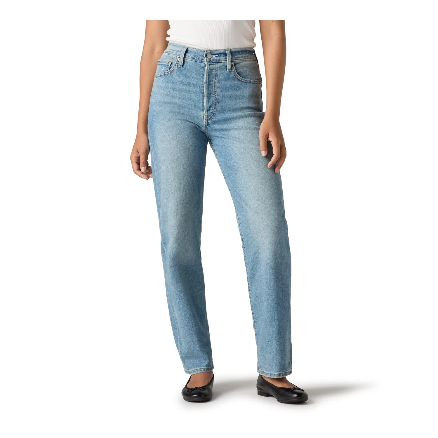 Женские джинсы прямого кроя Ribcage Straight Ankle Levi's, Center Lane