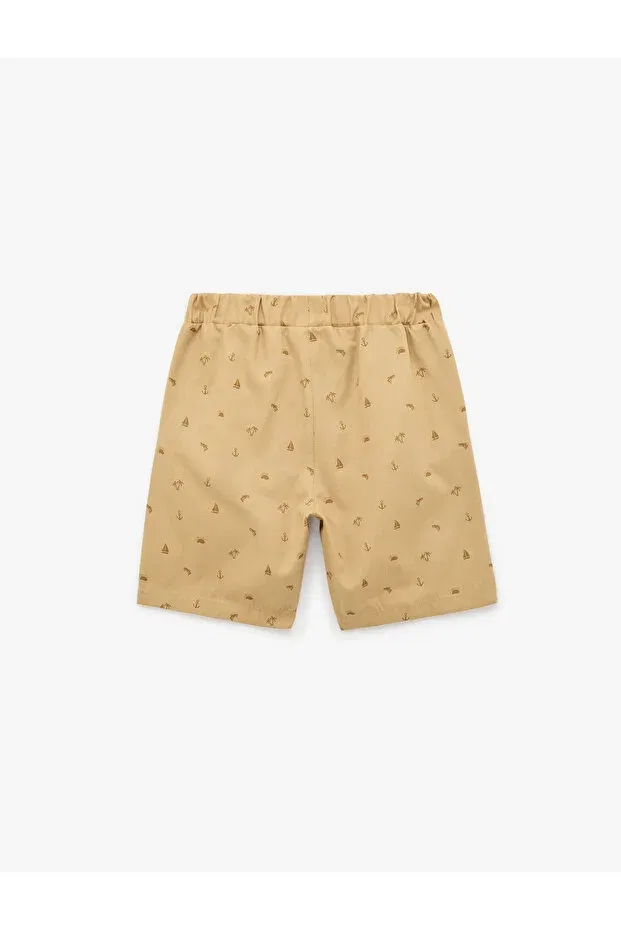 Детские шорты для мальчиков хлопковые Koton, Camel Patterned — фото 2