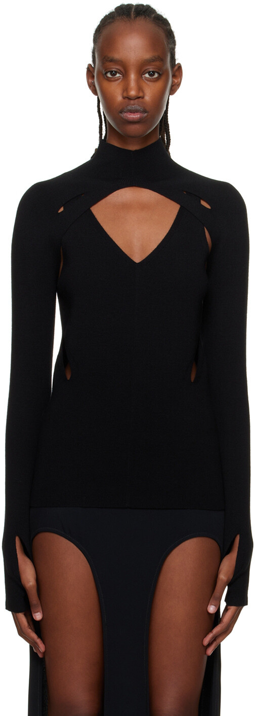 

Черный комплект из водолазки и майки Skivvy Dion Lee