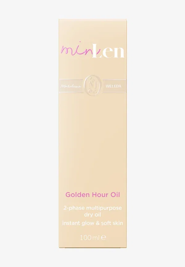 Масло для тела с мерцающим эффектом Minlen golden hour oil Weleda, 100 мл — фото 2