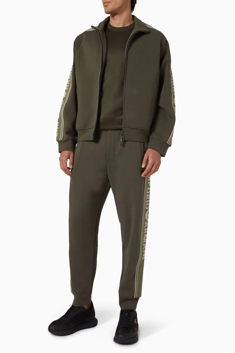 Футболка с коротким рукавом с логотипом EA Emporio Armani, зеленый — фото 2