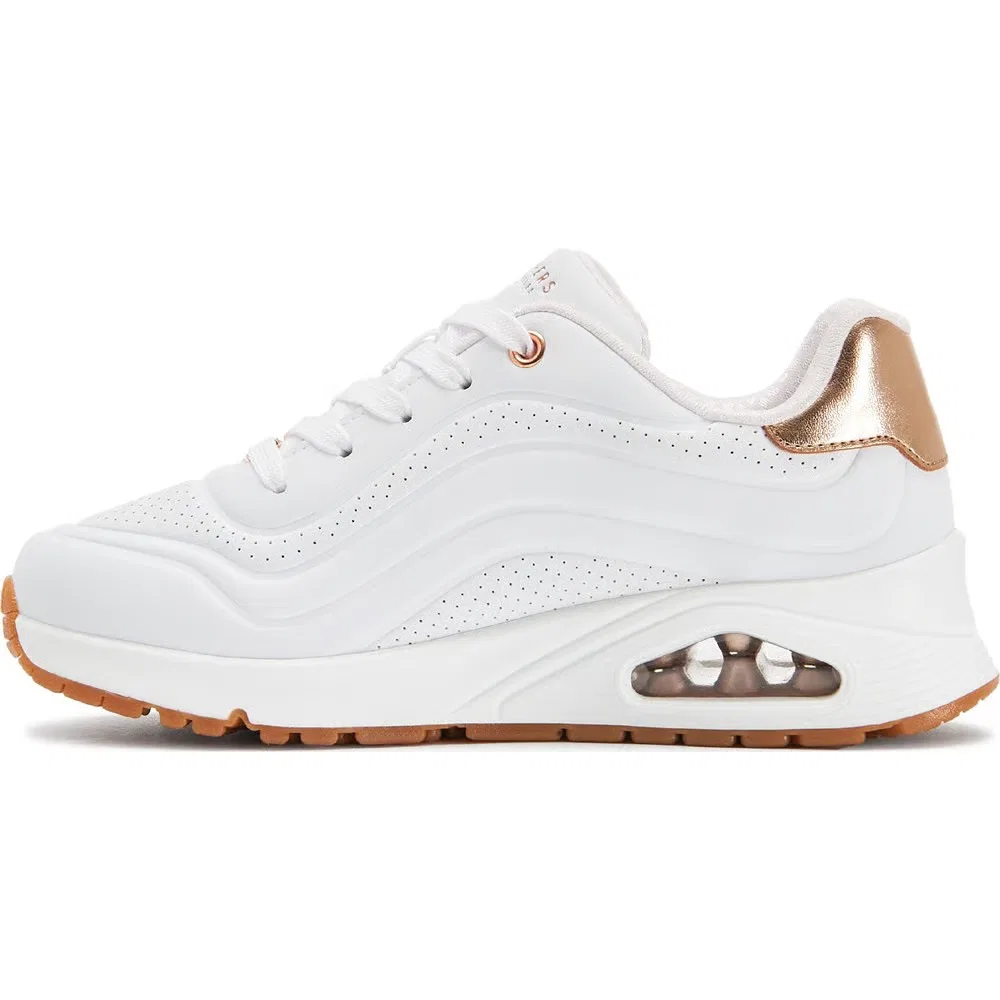 Детские кроссовки Street Uno Skechers, White/Rose Gold — фото 3