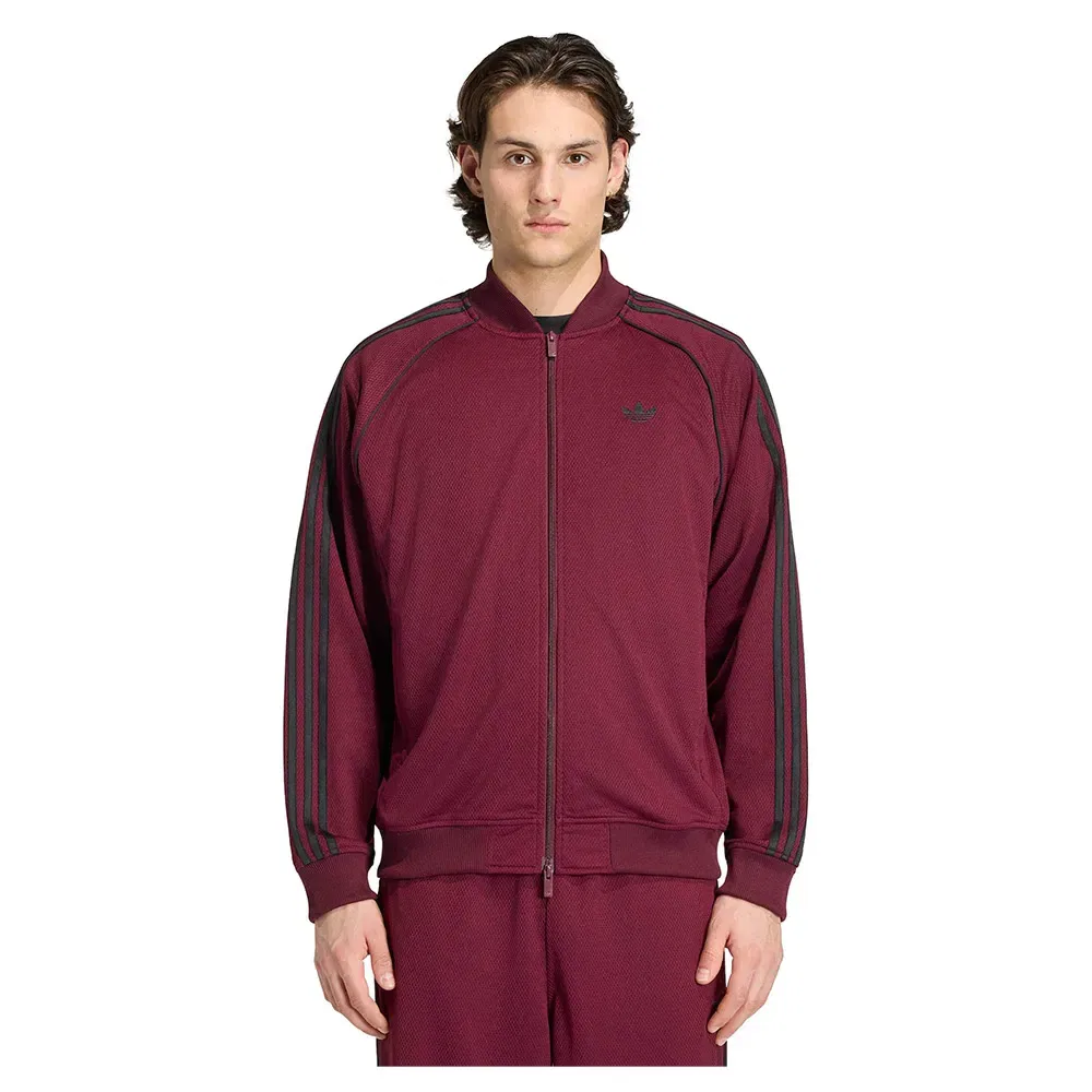 Худи на молнии Adicolor Classics Mesh Adidas Originals, красный