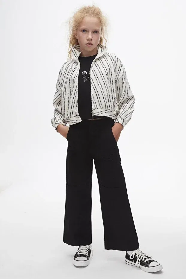Детская для девочек куртка с принтом Nk Kids, White-Black