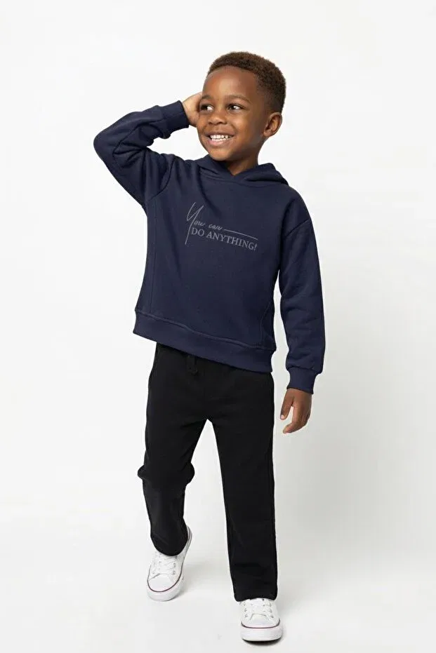 Детское худи для мальчиков с капюшоном Miababy, Navy Blue — фото 2