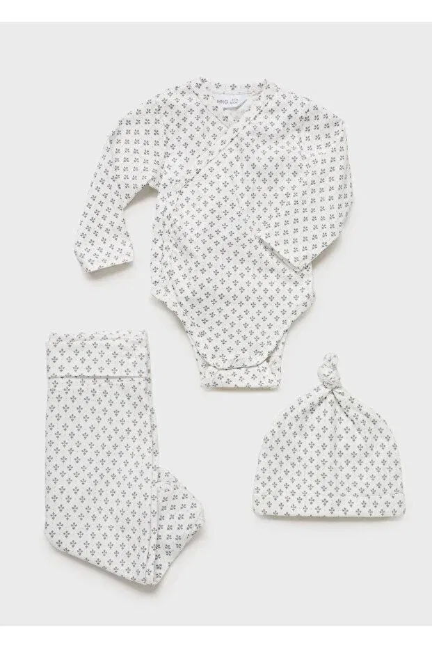 Детские штаны для девочек хлопковые Mango Baby, Gri — фото 4