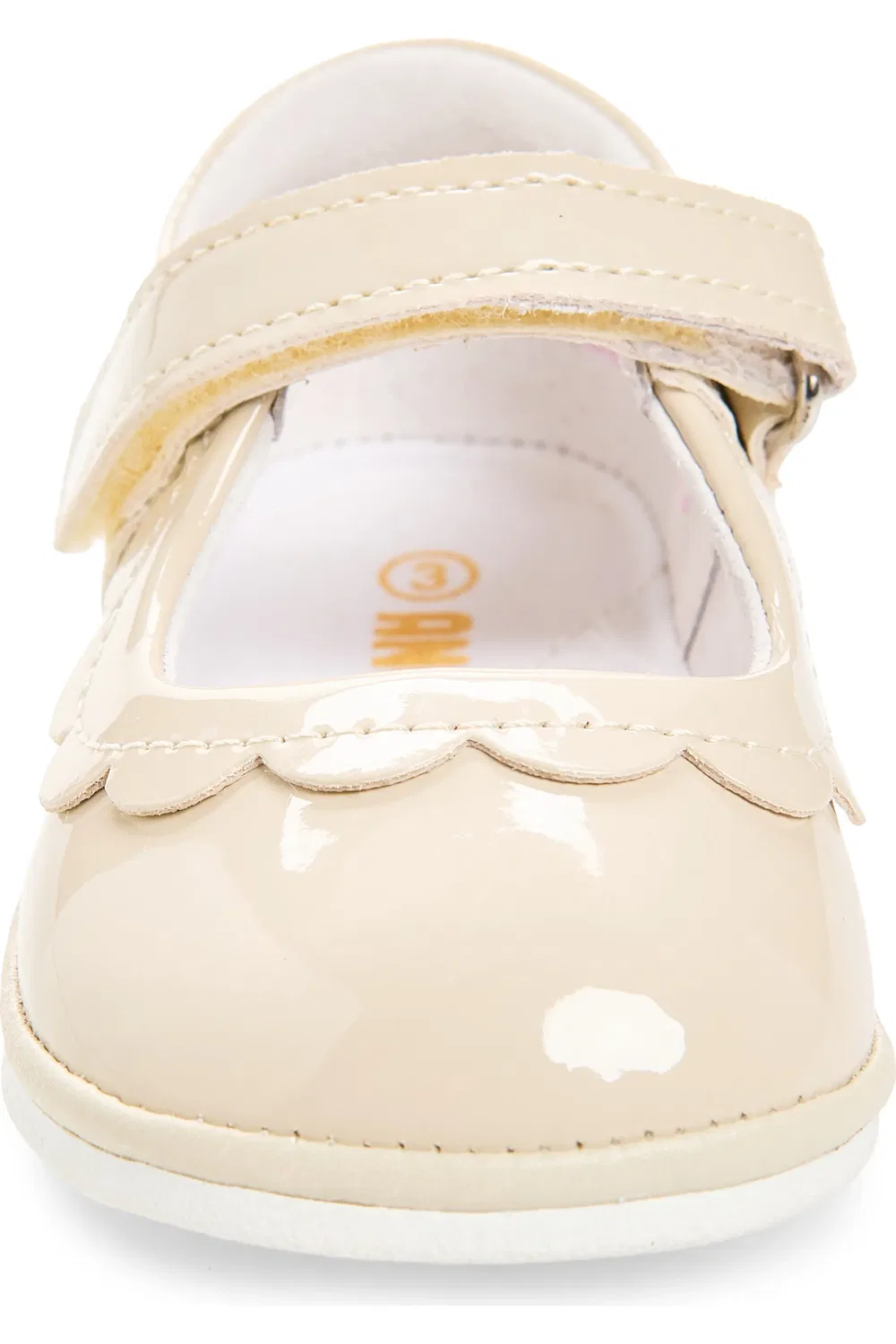 Детские туфли Мэри Джейн с лепестковым краем Juliette L'AMOUR, Patent Cream — фото 4