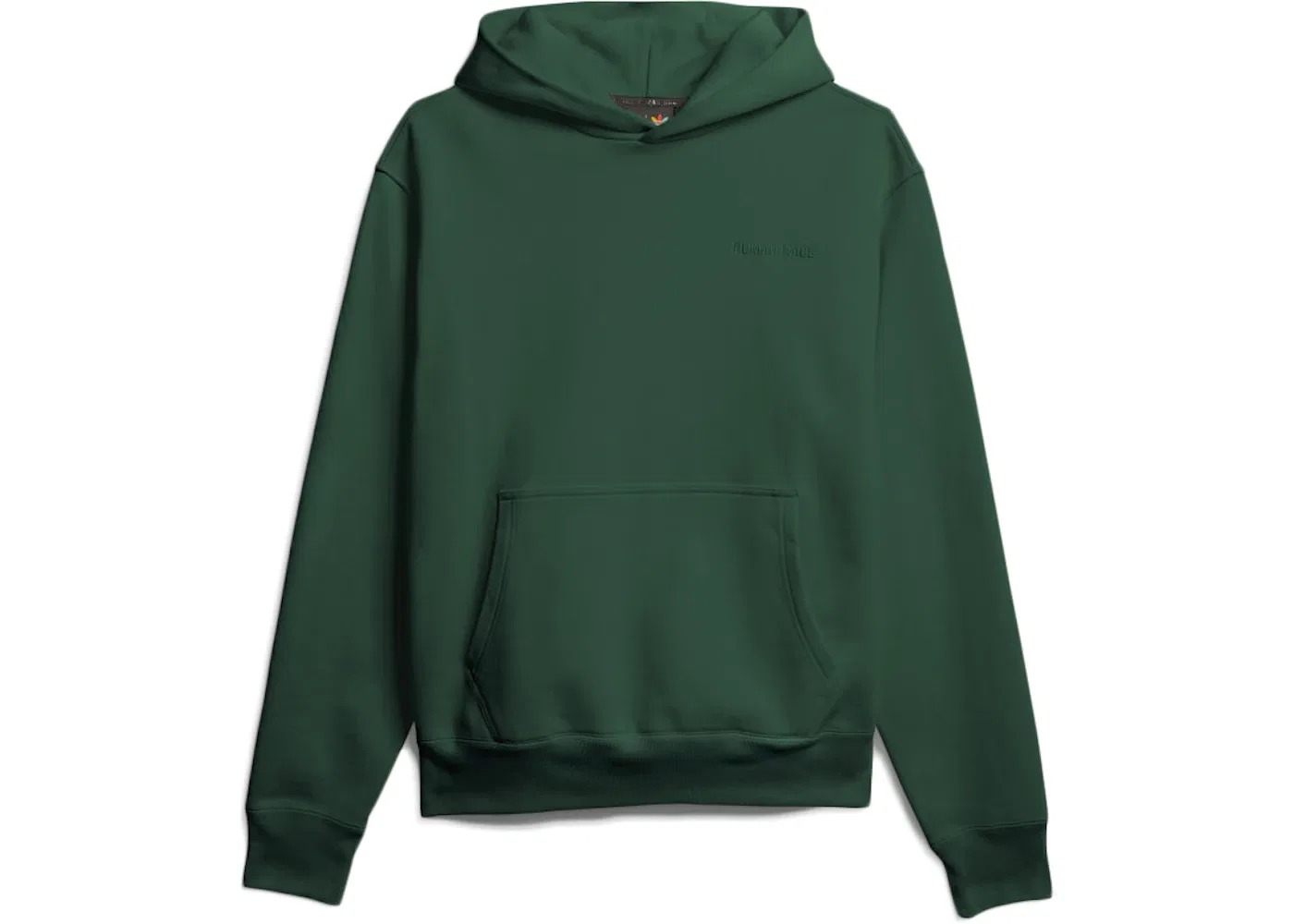 Унисекс худи с длинным рукавом Adidas Pharrell Williams Basics, Dark Green