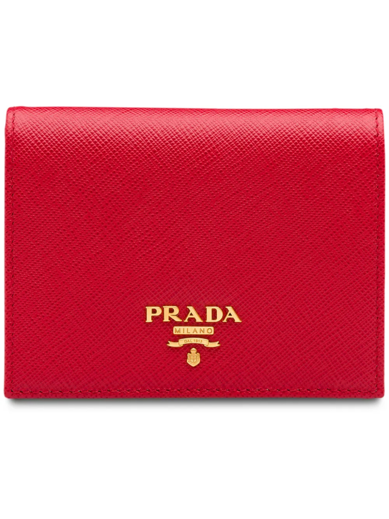 

Prada маленький кошелек из сафьяновой кожи, красный