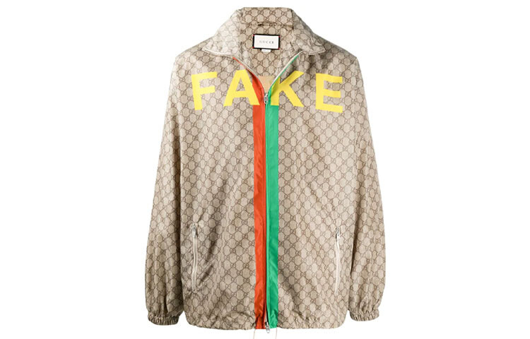 

Куртка мужская Gucci Not Fake Print, коричневый