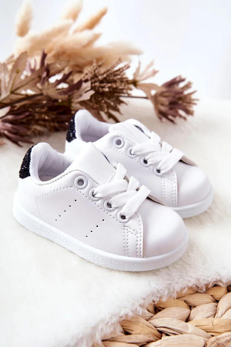 Детские кроссовки с блестящей отделкой FR, Черный — фото 2