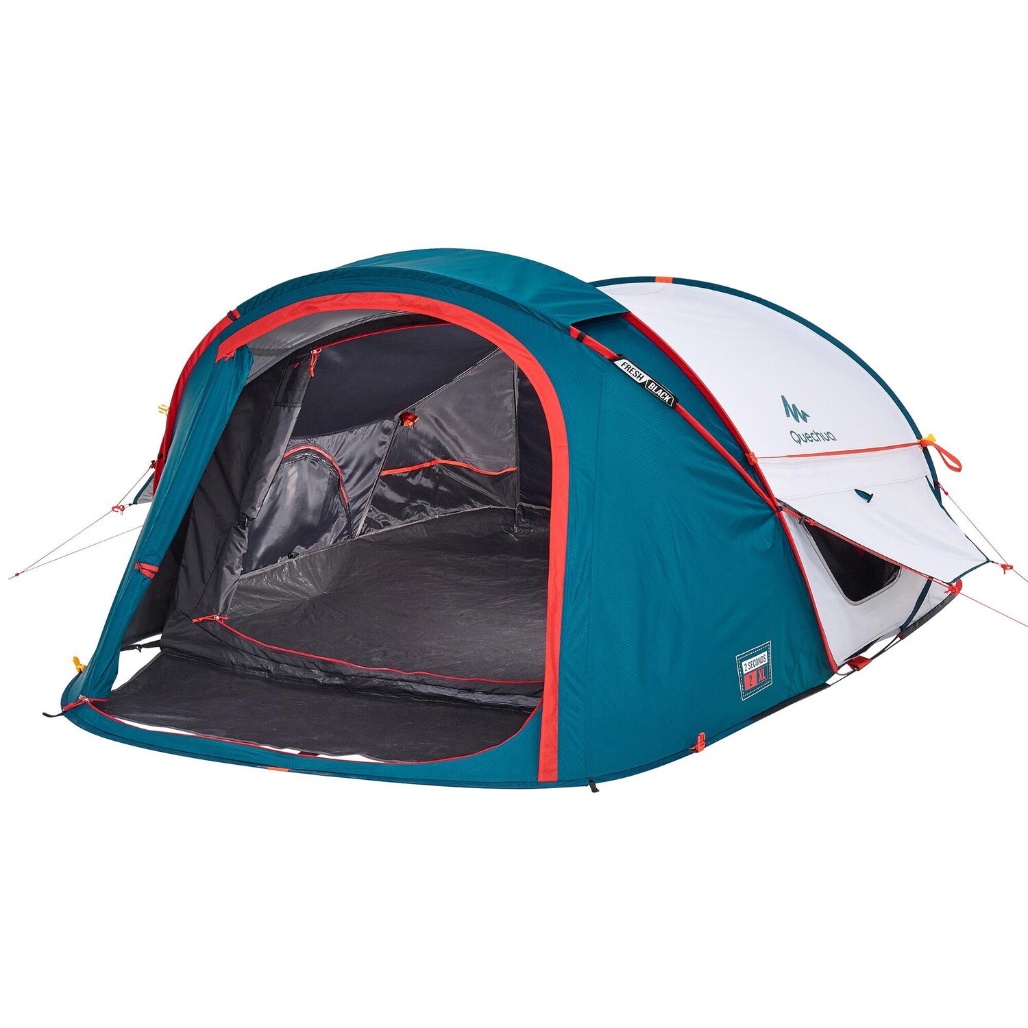 

Палатка для кемпинга Quechua Fresh & Black 2 Seconds XL 2х-местная, белый/синий