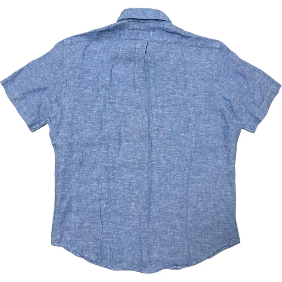 Мужская рубашка поло с воротником Polo Ralph Lauren, Blue — фото 3
