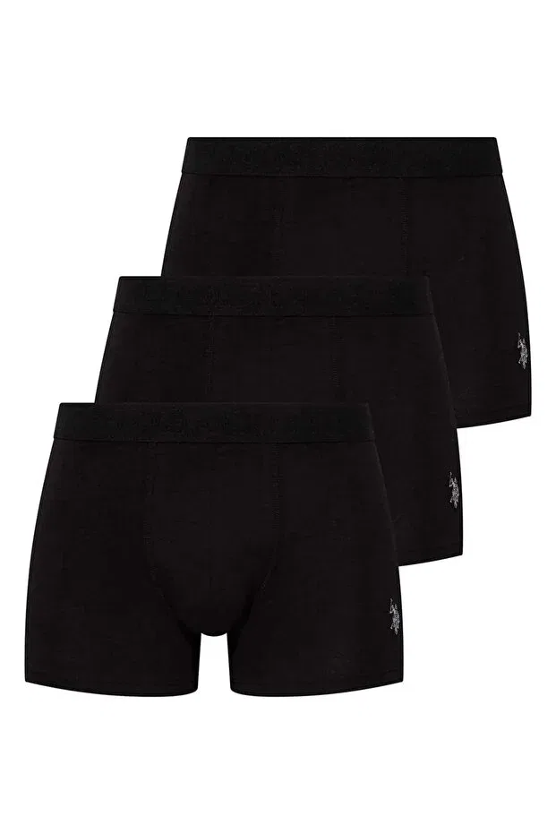 Мужские боксеры хлопковые 3-комплект U.S. Polo Assn., Black