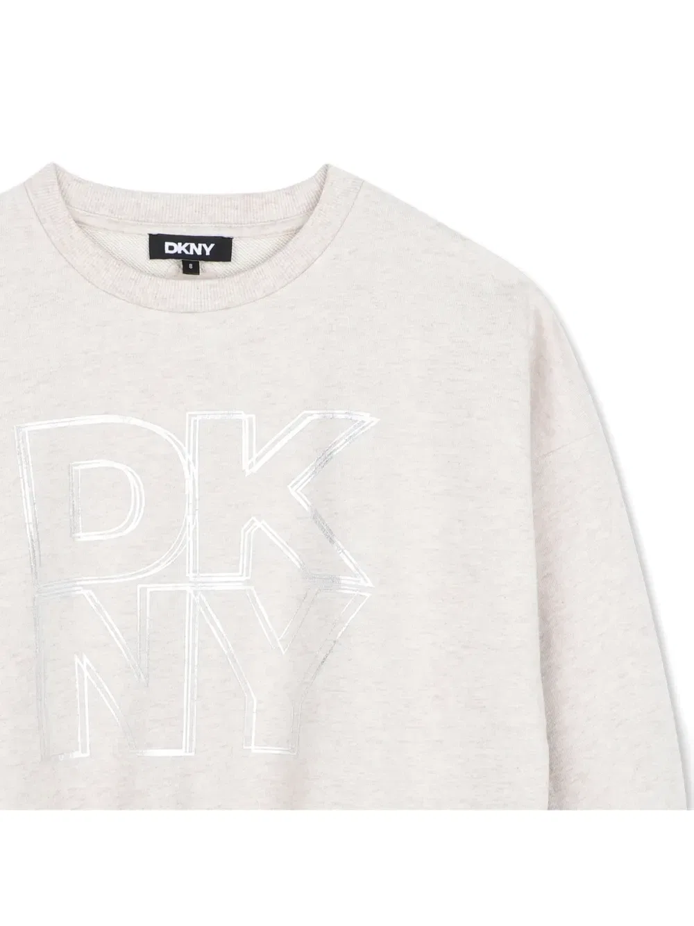 Толстовка с логотипом Dkny Kids, бежевый — фото 3