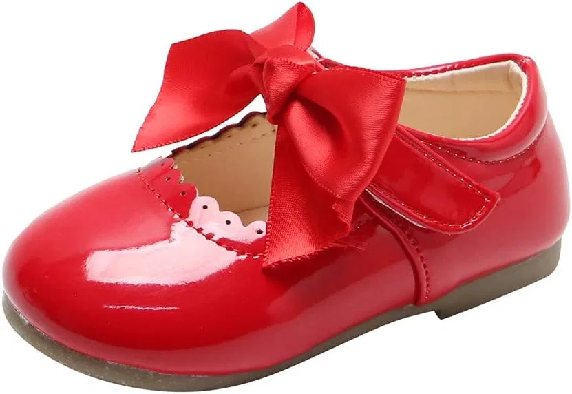 Детские туфли Мэри Джейн для девочек School Uniform Dress Shoes, Red