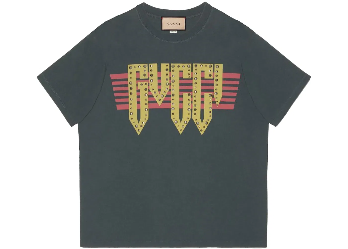 Мужская футболка с принтом Gucci, Dark Green