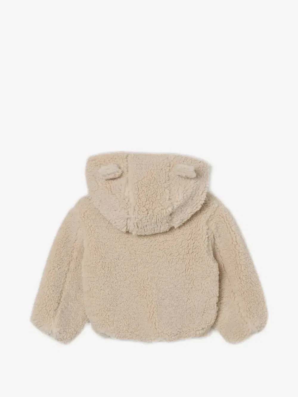 Куртка с капюшоном и текстурой Тедди Dolce & Gabbana Kids, бежевый — фото 2