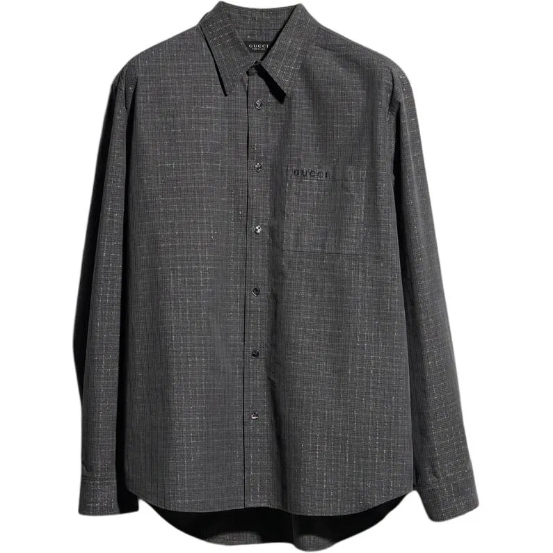 Мужская рубашка GUCCI, Dark Gray