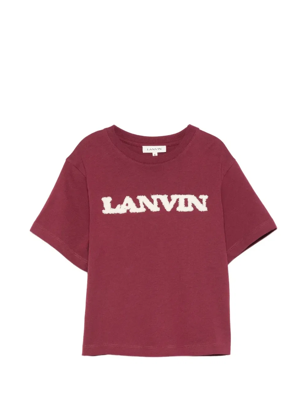 Футболка с логотипом-нашивкой Lanvin Enfant, красный
