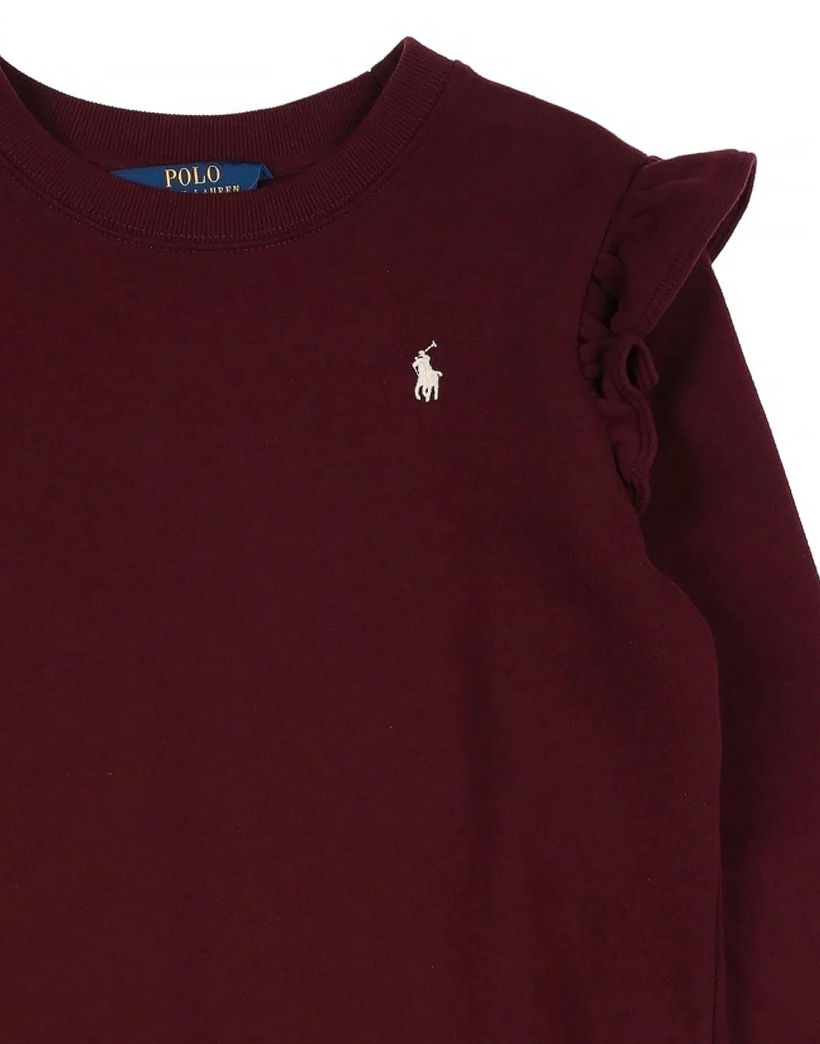 Детское платье из флиса с цветочным принтом Polo Ralph Lauren, фиолетовый — фото 3