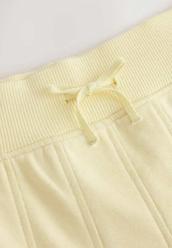 Юбка хлопковая Regular fit - pleated jersey skirt Next, yellow, желтый — фото 3