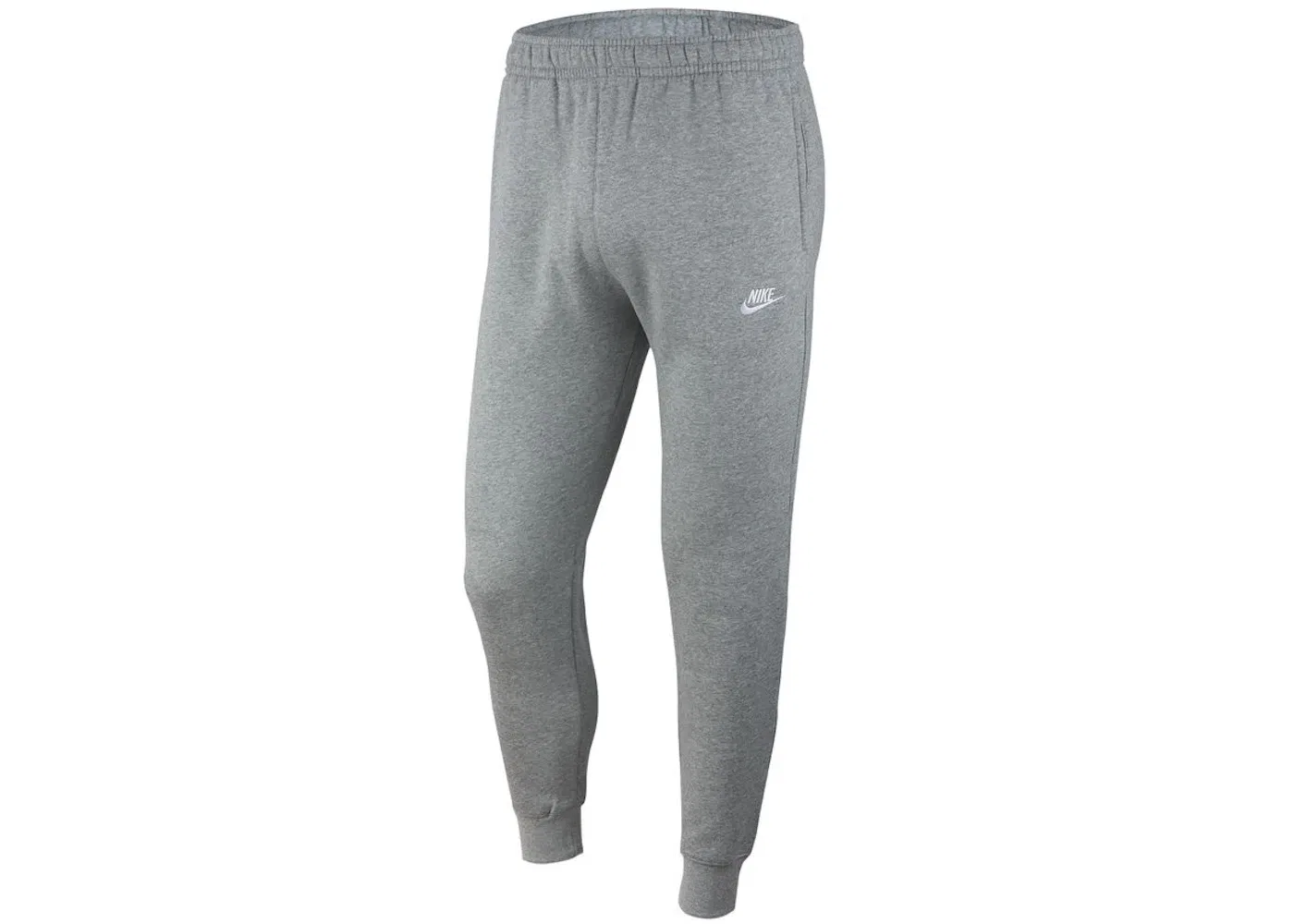 Мужские спортивные штаны Nike Sportswear Club Fleece Joggers, Dark Grey Heather/Matte Silver/White