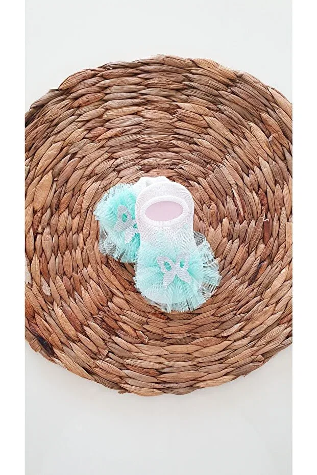 Детские носки для девочек с животным принтом Babette Socks Jwjiwal, Water Green