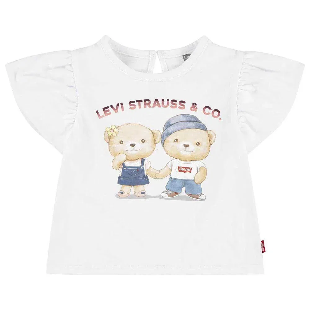 Футболка с коротким рукавом Bear Bubble Levi's, белый