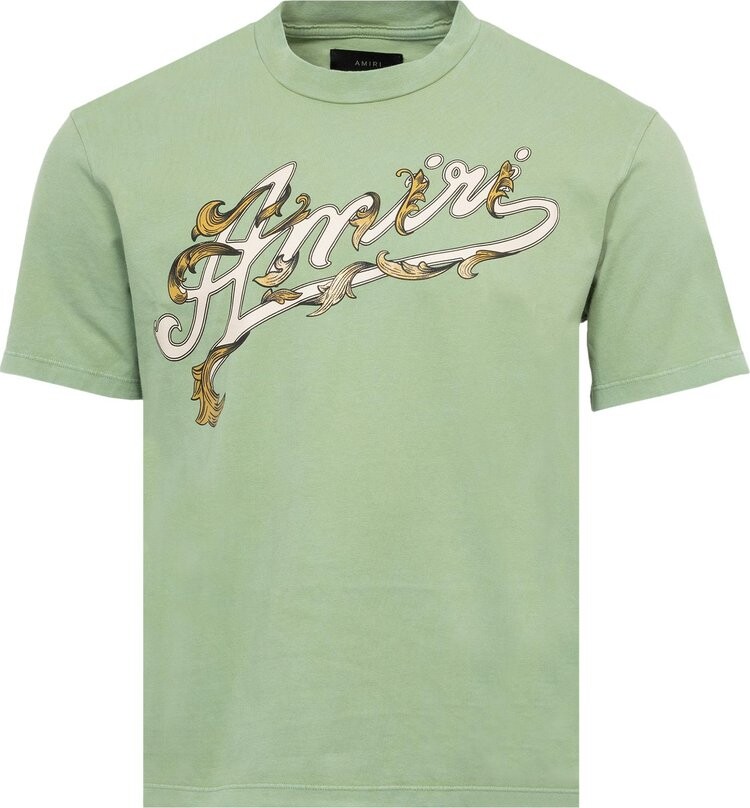 

Футболка Amiri Filigree 'Mineral Green', зеленый