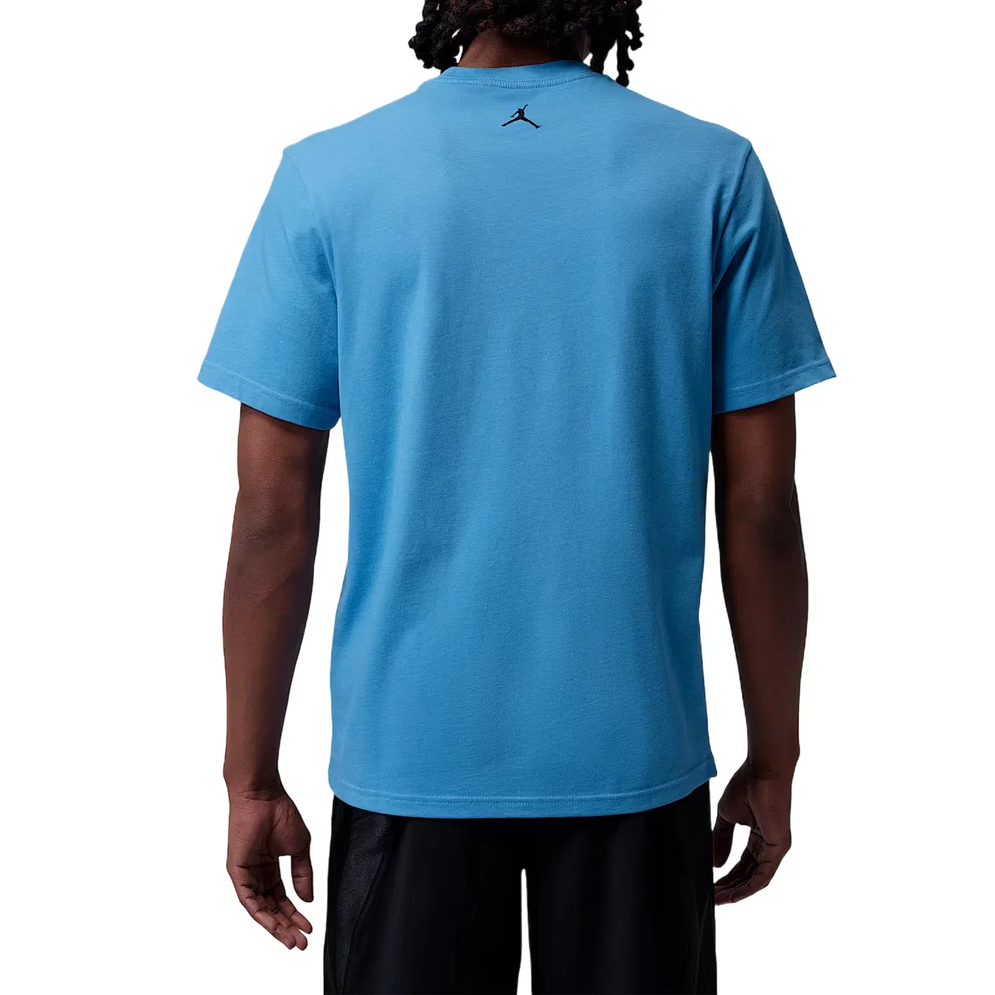 Мужская футболка с принтом Jordan Sport Dri-FIT Graphic T-Shirt Blue Beyond Black, синий — фото 2