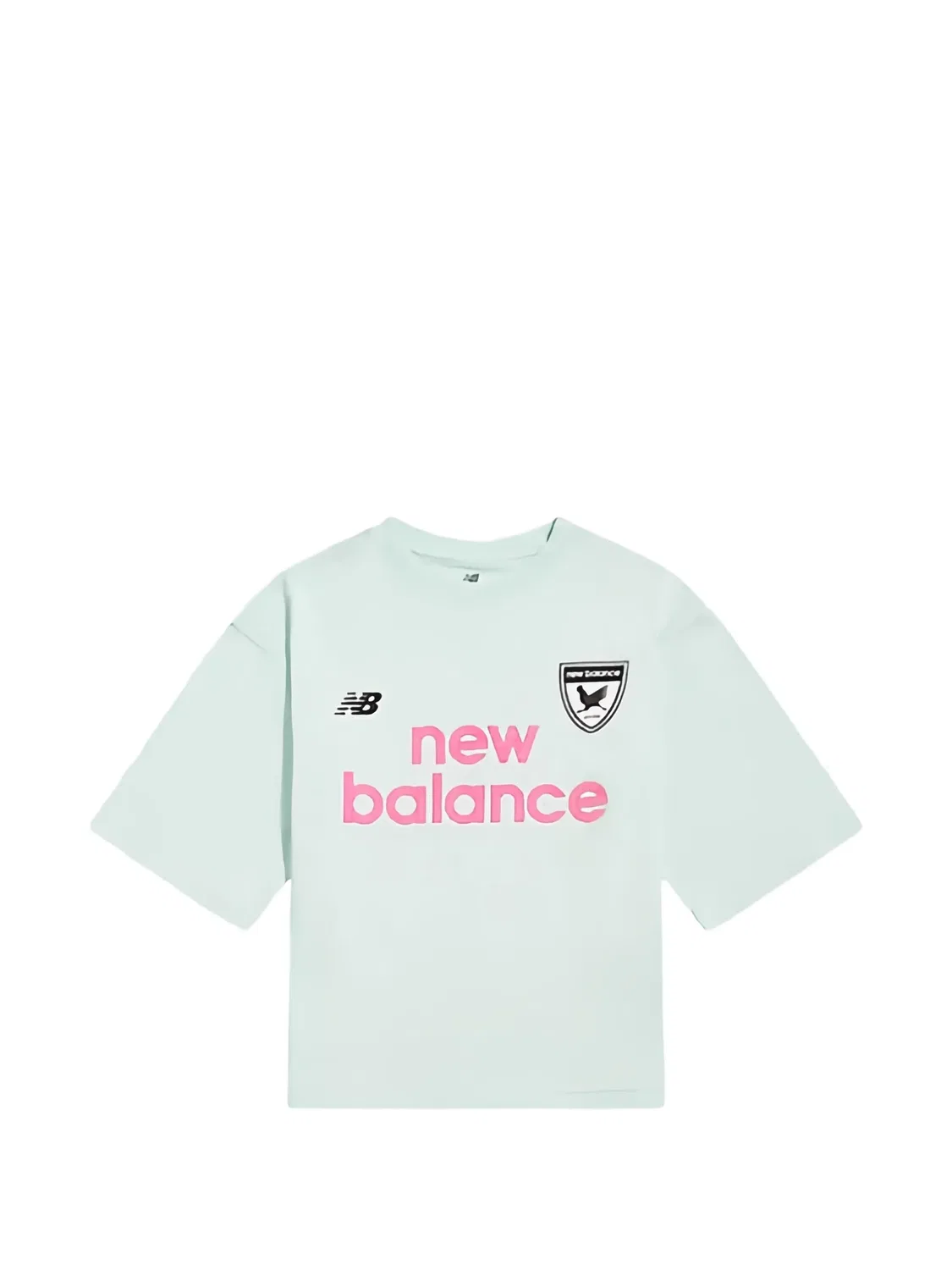 Хлопковая футболка зеленая New Balance, зеленый