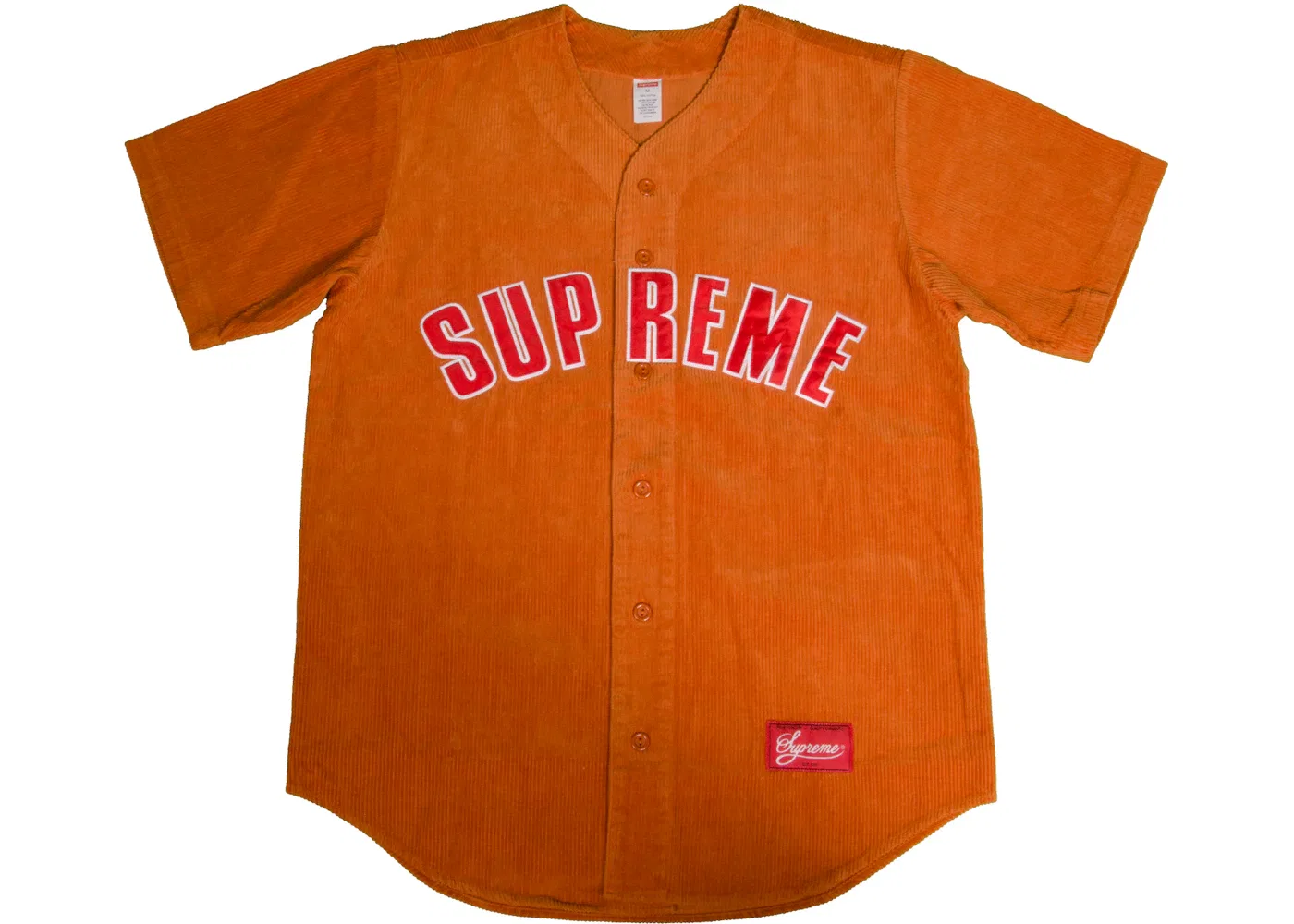 Мужская бейсбольная джерси из вельвета Supreme Jersey, Orange