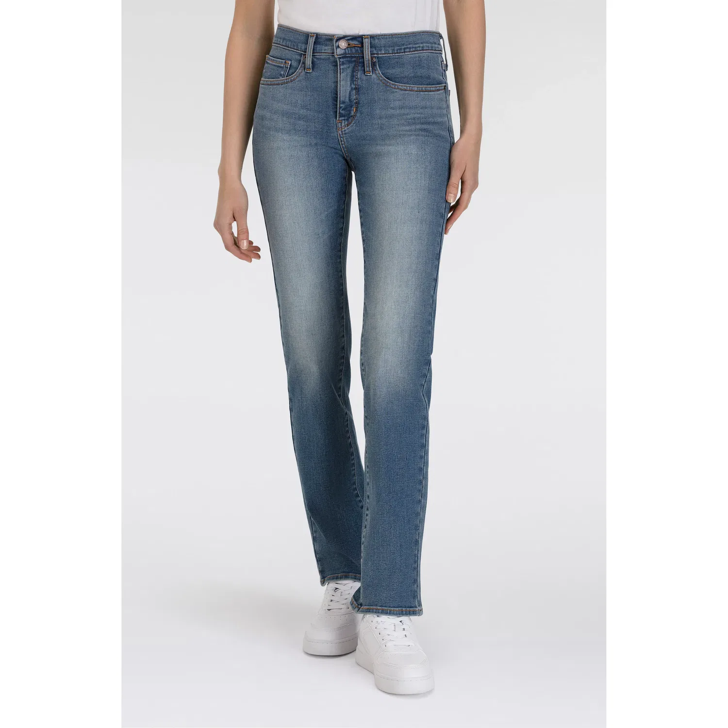 Женские прямые джинсы с эффектом shaping Levi's, Smudged Line