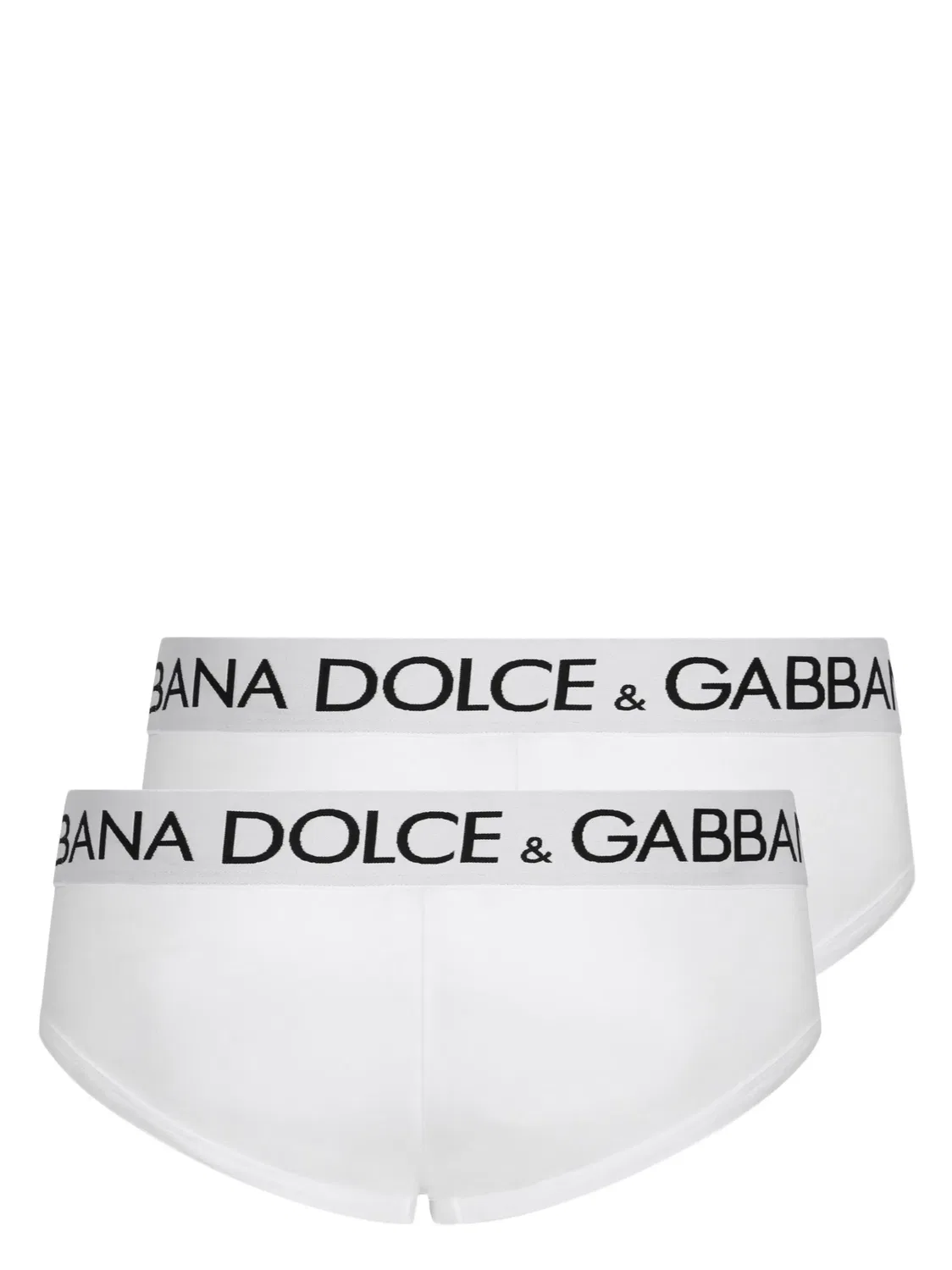 Dolce & Gabbana Трусы-слипы белые, набор из 2 — фото 3