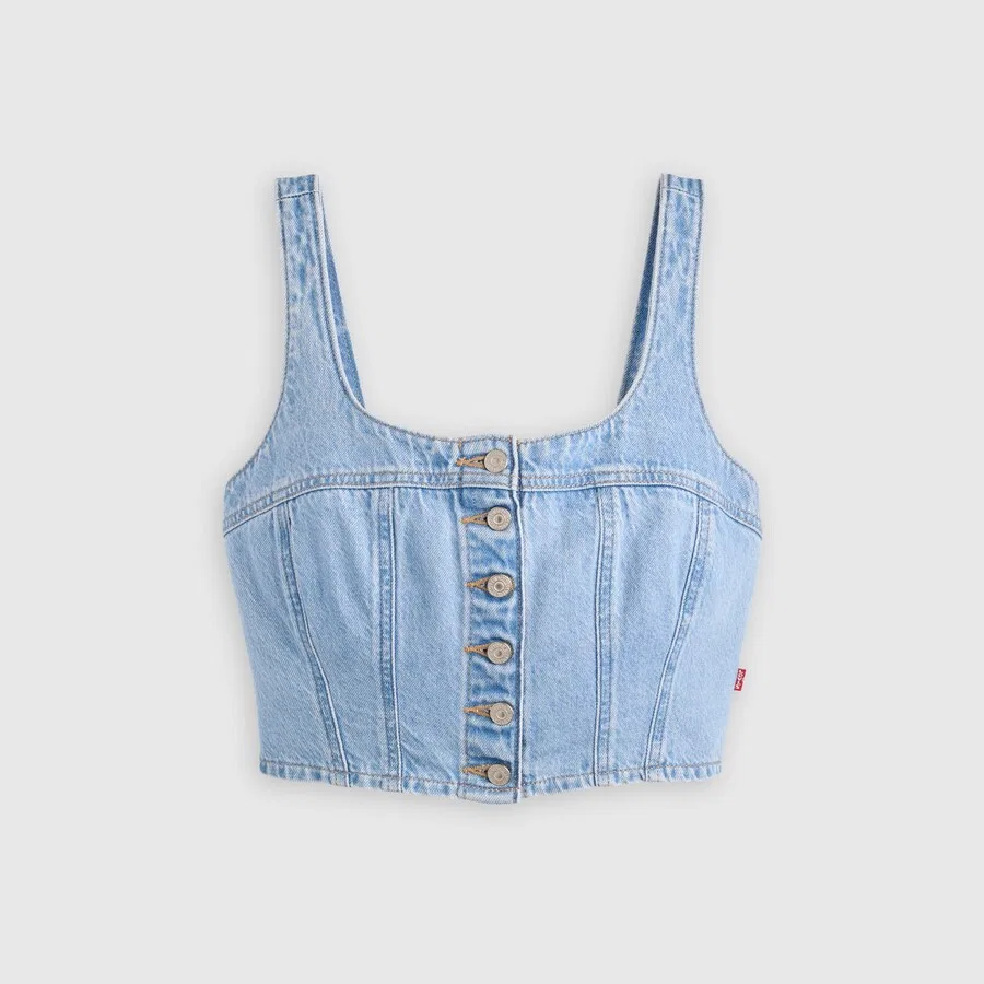 Блузка LEVI'S 'AUDRA' из синей джинсовой ткани — фото 3