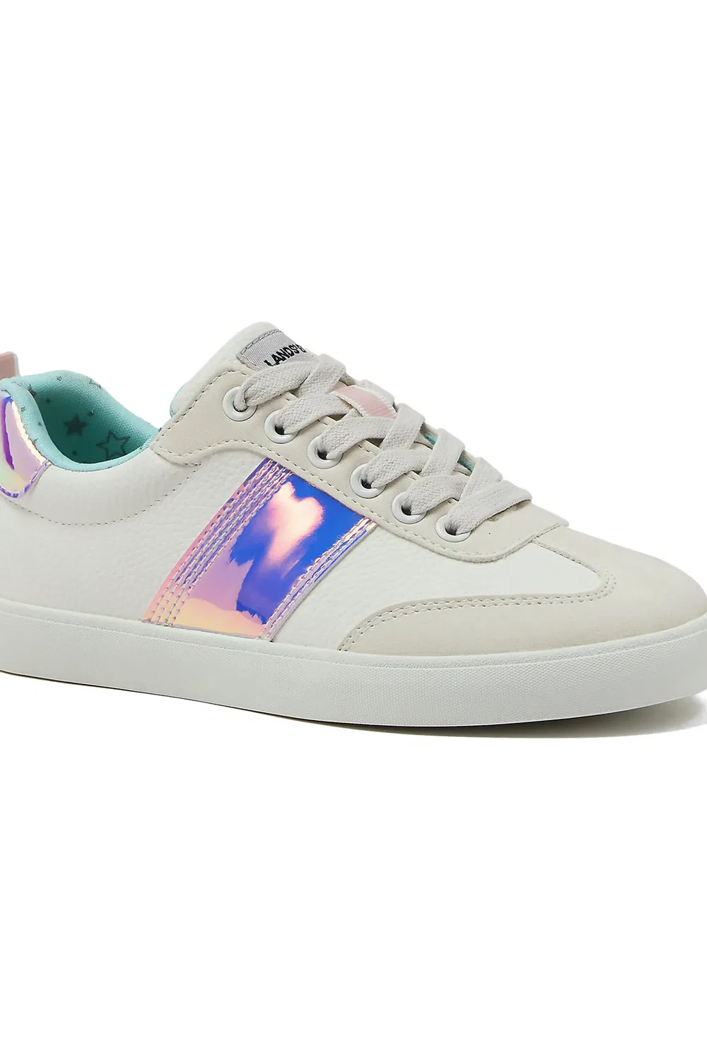 Кроссовки детские с низким профилем Tribeca Lands' End, White/Iridescent