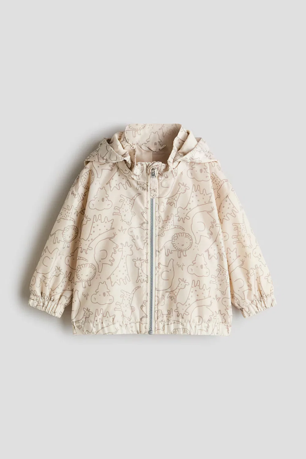 Куртка с принтом H&M, Hellbeige/Tiere
