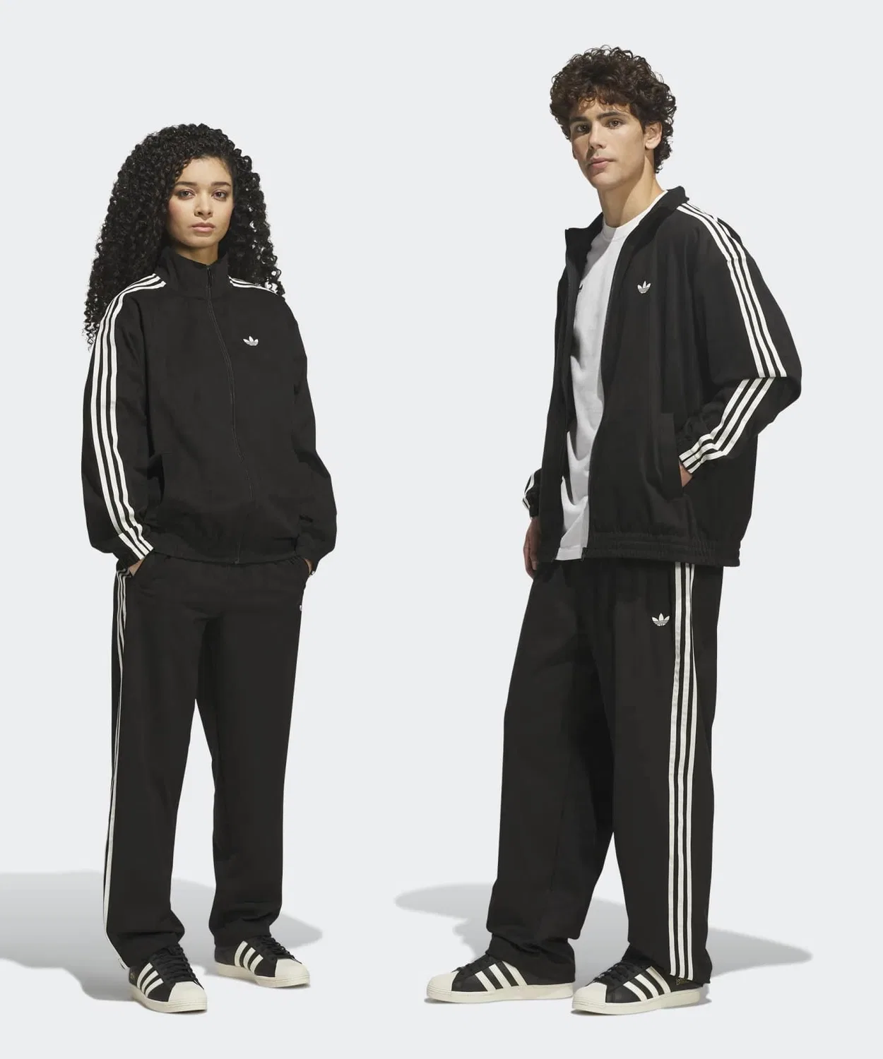 Мужские спортивные штаны свободного кроя с принтом Vintage Superfire, Adidas, Black